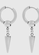 Load image into Gallery viewer, Spike Pendant Hoop Earrings
