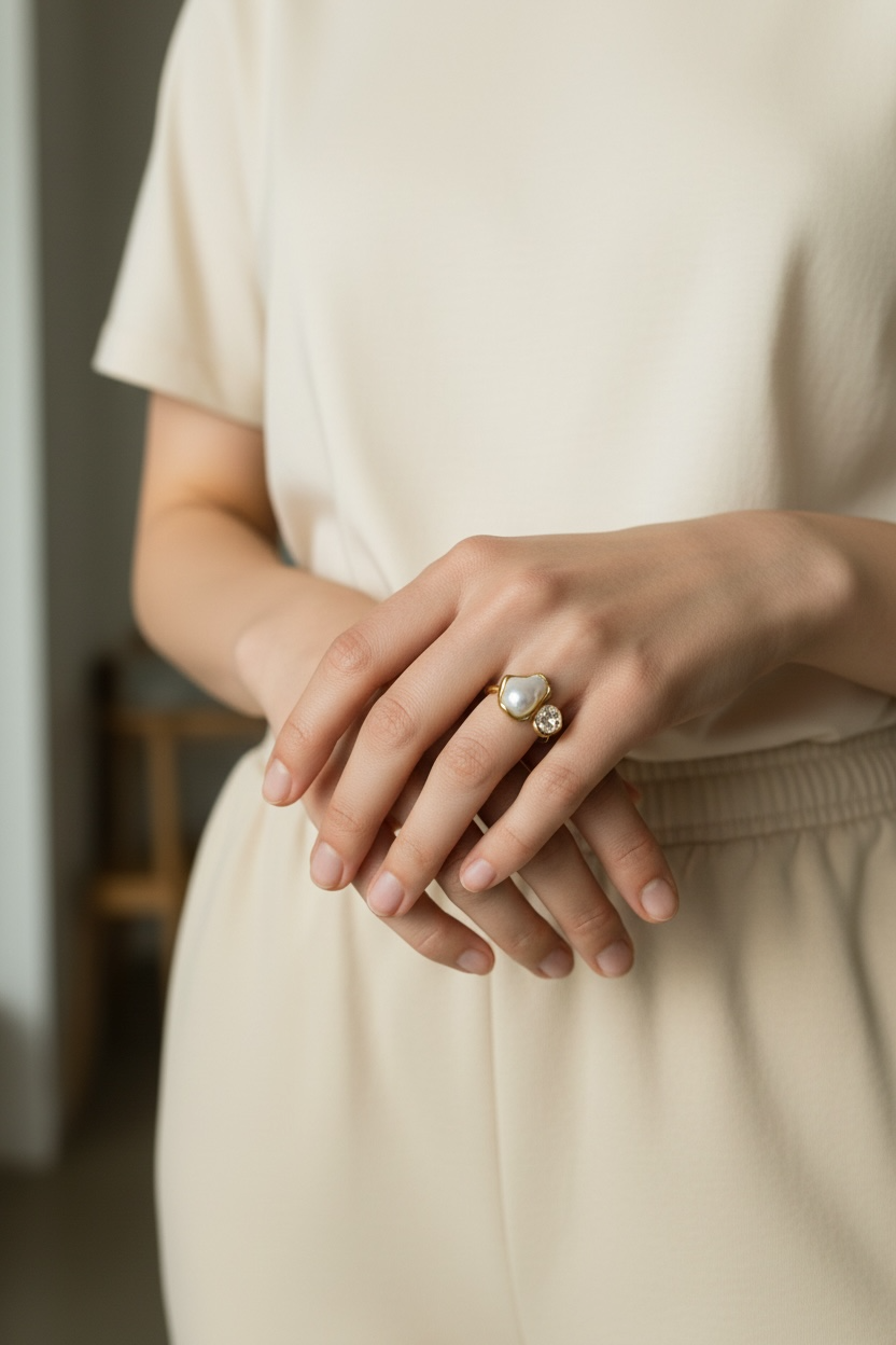 The aura pearl ring