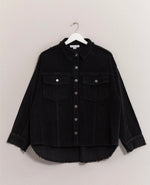 Load image into Gallery viewer, Washed Corduroy Frayed
Shacket jacket
