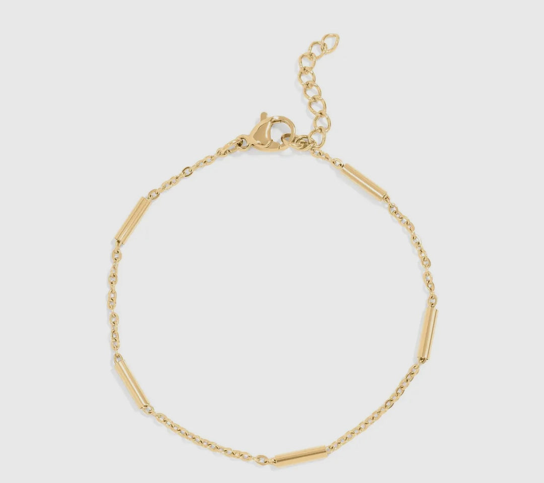 Stainless Steel Satellite Bar
Chain Bracelet