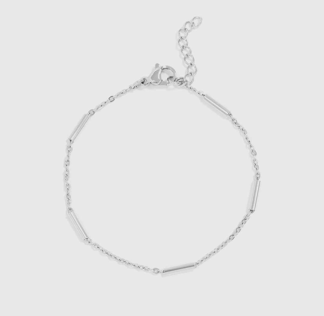 Stainless Steel Satellite Bar
Chain Bracelet