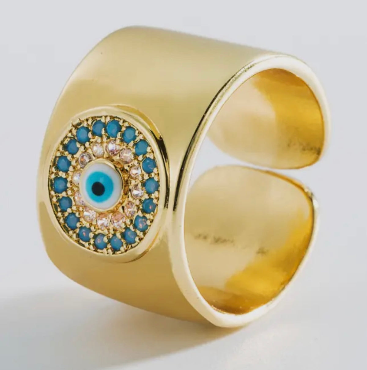 Evil eye protection ring