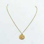 Load image into Gallery viewer, Inlaid Shell Textured Charm Necklace
