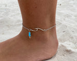 Load image into Gallery viewer, wave anklets silver

