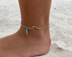 Load image into Gallery viewer, wave anklets silver
