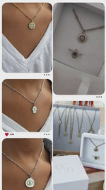 Load and play video in Gallery viewer, Hamsa Evil Eye Necklace
