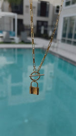 Load and play video in Gallery viewer, Lock necklace
